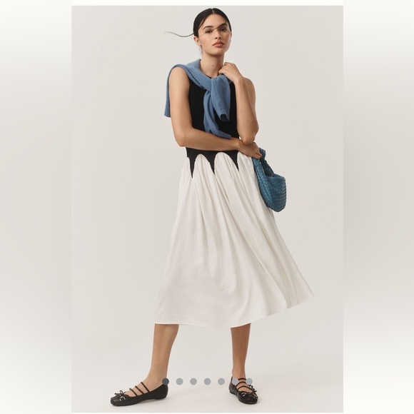 Anthropologie Dresses & Skirts - Anthropologie Siempre Michelle Sleeveless Colorblock Midi Dress
